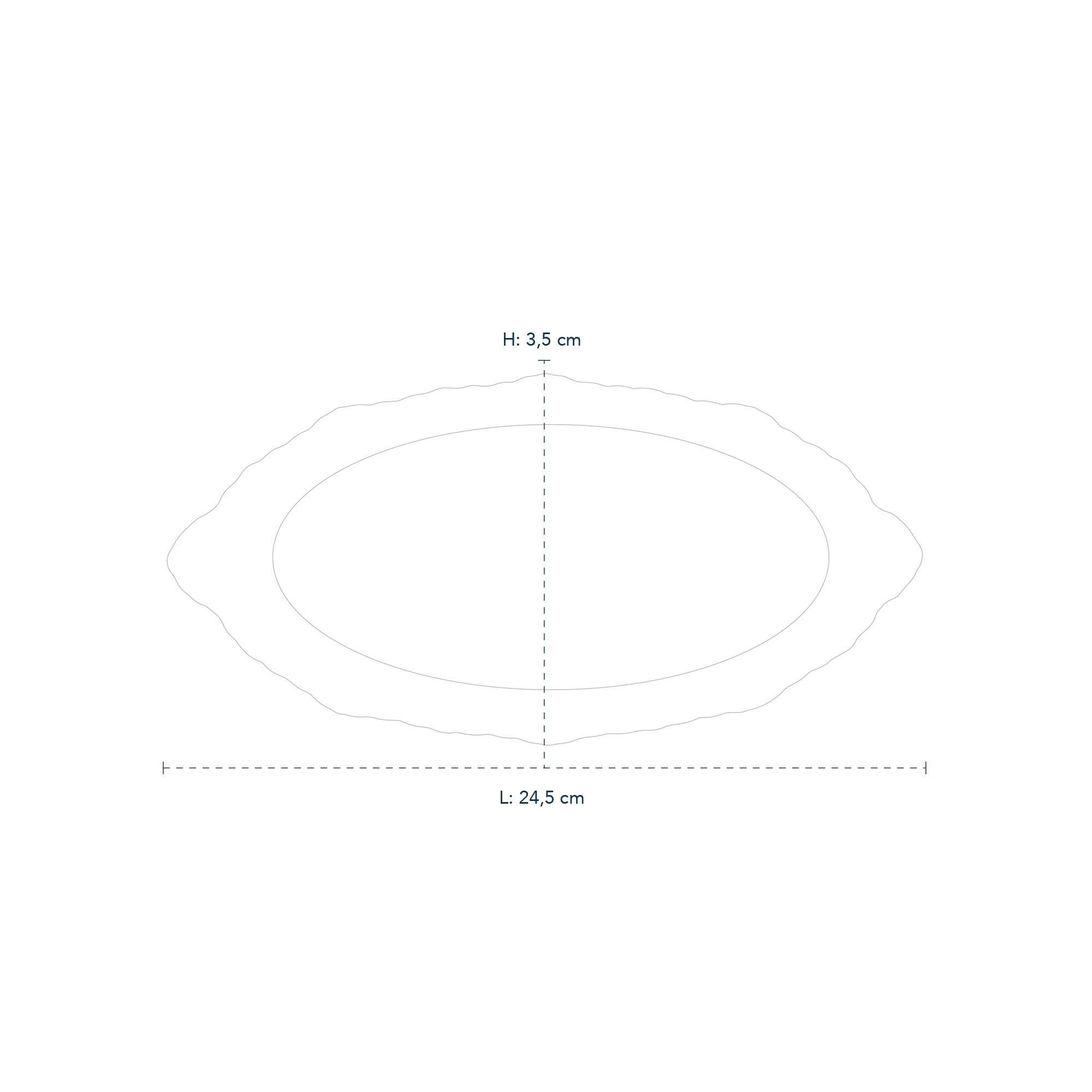 Princess line drawing dish